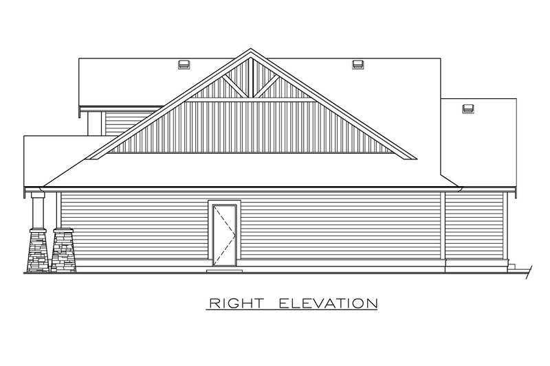 Dream House Plan - Exterior - Other Elevation 1 for Craftsman House Plan #1100-156 - 3 bed, 2.5 bath