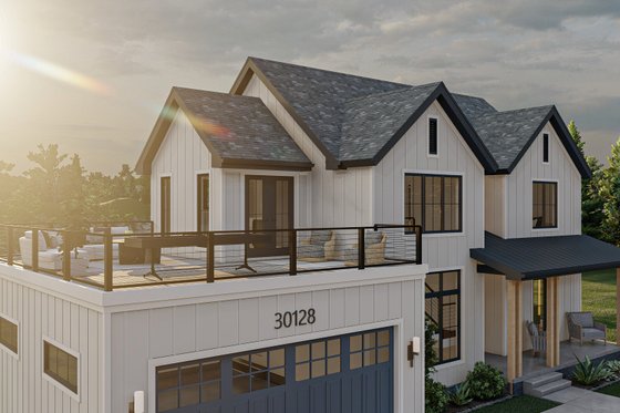 Exterior - Other Elevation for Farmhouse House Plan #455-238 - 4 bed, 3 bath
