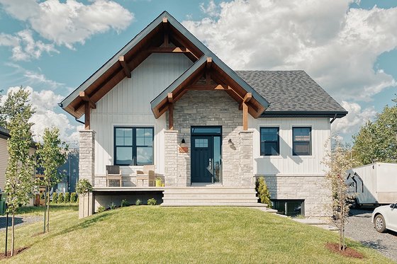 Architectural House Design - Exterior - Front Elevation for Modern House Plan #23-2677 - 3 bed, 2 bath