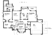 European Style House Plan - 4 Beds 3.5 Baths 3113 Sq/Ft Plan #310-111 