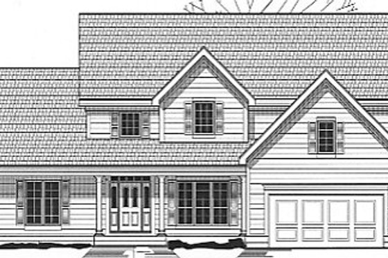 Exterior - Front Elevation for Traditional House Plan #67-728 - 4 bed, 2 bath