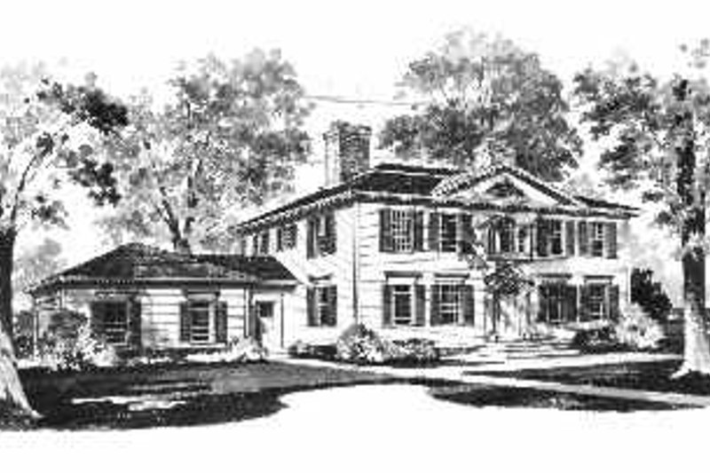 Architectural House Design - Colonial Exterior - Front Elevation Plan #72-354