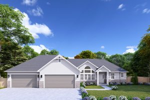 Craftsman Exterior - Front Elevation Plan #1060-384