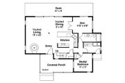 Contemporary Style House Plan - 2 Beds 2 Baths 1611 Sq/Ft Plan #124-388 