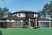 Prairie Style House Plan - 3 Beds 2.5 Baths 2206 Sq/Ft Plan #1100-90 Exterior 