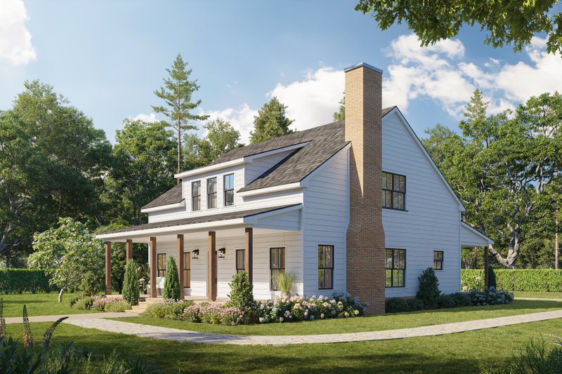 House Blueprint - Exterior - Front Elevation 5 for Farmhouse House Plan #1117-33 - 3 bed, 3.5 bath
