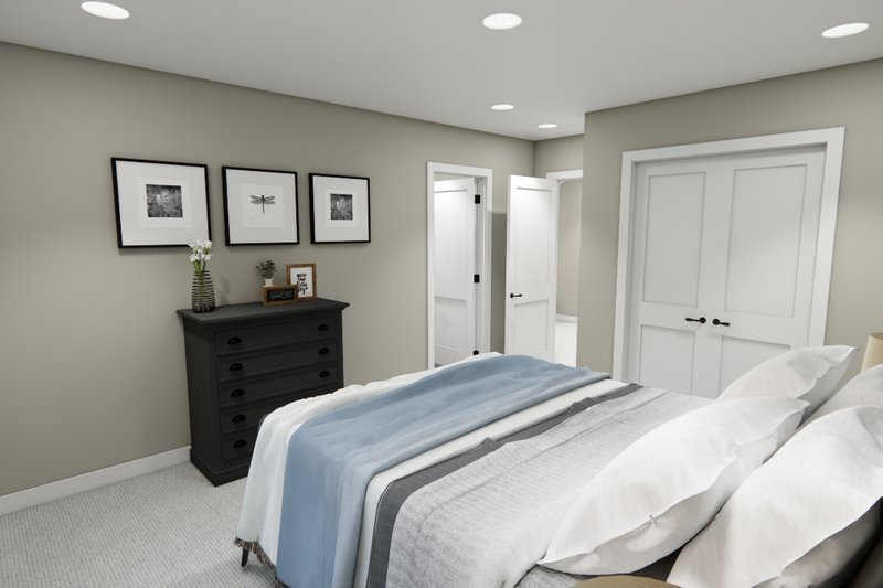 House Blueprint - Interior - Bedroom 5 for Craftsman House Plan #51-1421 - 5 bed, 4.5 bath