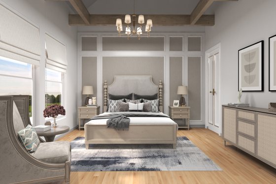 Interior - Master Bedroom for Craftsman House Plan #54-417 - 3 bed, 3.5 bath