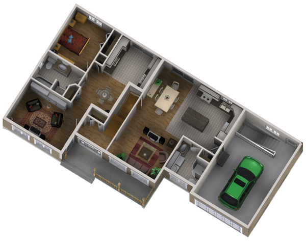 Country Floor Plan - Main Floor Plan #25-4559