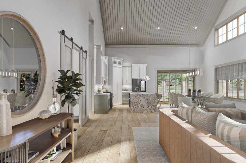 House Design - Interior - Entry for Barndominium House Plan #455-244 - 3 bed, 2 bath