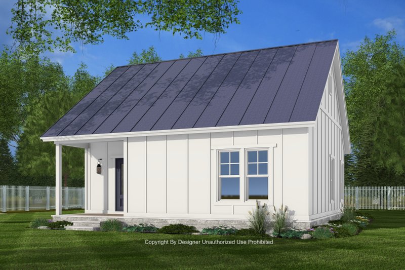 Dream House Plan - Exterior - Rear Elevation for Farmhouse House Plan #51-1434 - 1 bed, 1 bath