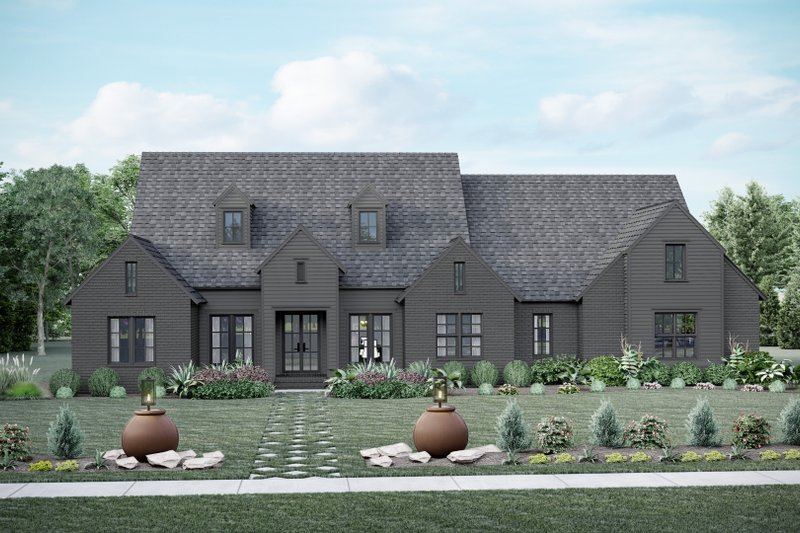House Blueprint - Exterior - Front Elevation 5 for Traditional House Plan #1081-39 - 4 bed, 3 bath