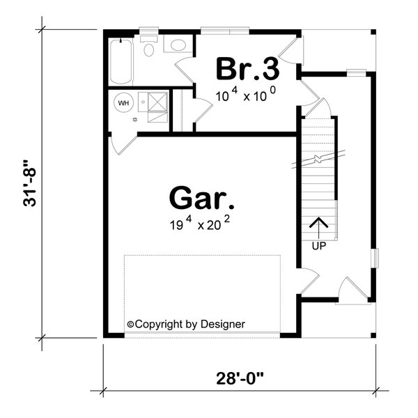 Contemporary Floor Plan - Main Floor Plan #20-2590
