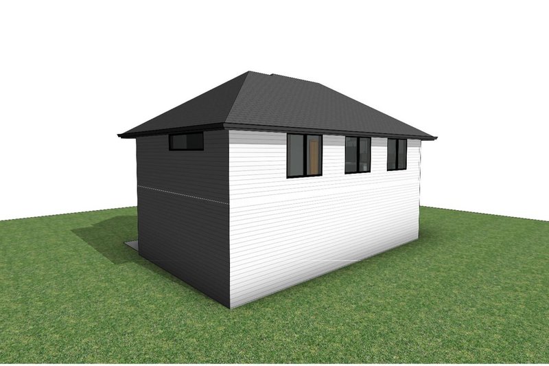 Architectural House Design - Exterior - Rear Elevation 1 for Farmhouse House Plan #1066-222 - 1 bed, 1 bath