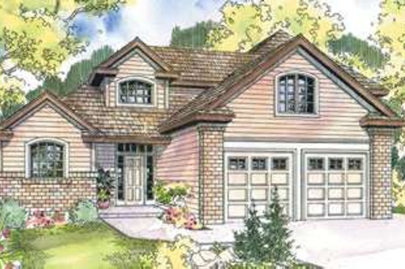 House Blueprint - Traditional Exterior - Front Elevation Plan #124-584