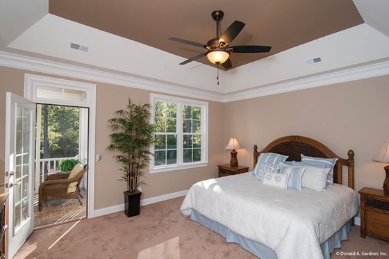 Interior - Master Bedroom for European House Plan #929-27 - 4 bed, 3 bath