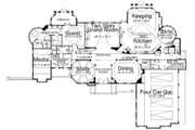 European Style House Plan - 5 Beds 5 Baths 8280 Sq/Ft Plan #119-211 