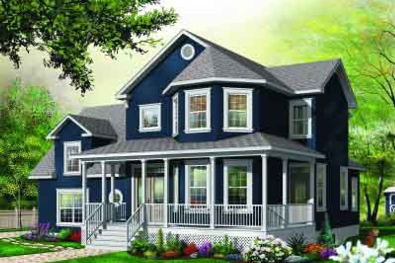 Home Plan - Traditional Exterior - Front Elevation Plan #23-591
