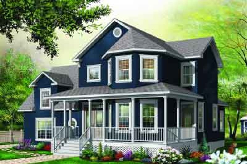 House Design - Traditional Exterior - Front Elevation Plan #23-591