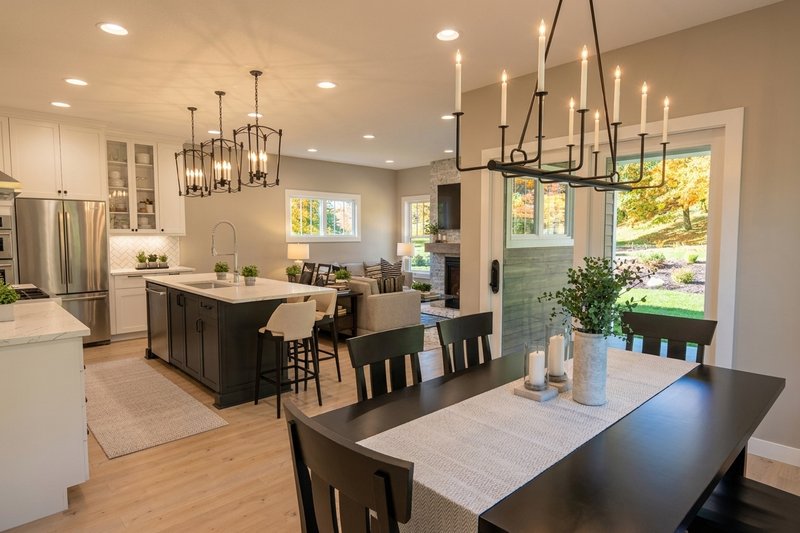 Home Plan - Interior - Dining Room 1 for Craftsman House Plan #51-1545 - 3 bed, 2.5 bath
