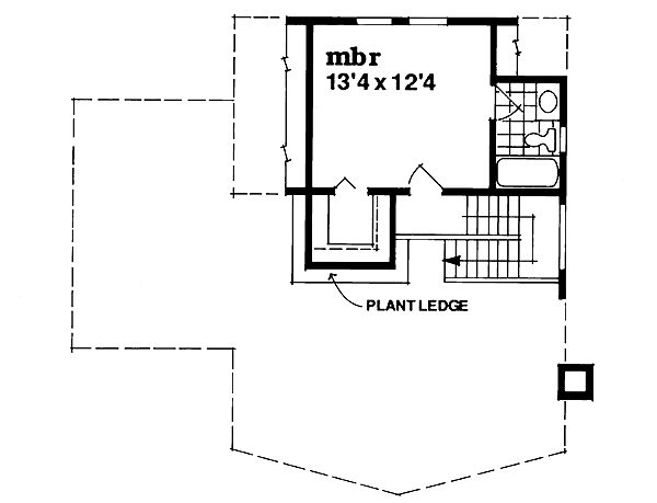 Floor Plan - Upper Floor Plan #47-323