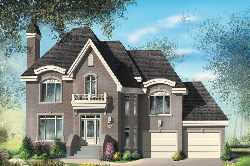 Dream House Plan - European Exterior - Front Elevation Plan #25-4710