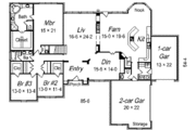 European Style House Plan - 5 Beds 3.5 Baths 3785 Sq/Ft Plan #329-308 