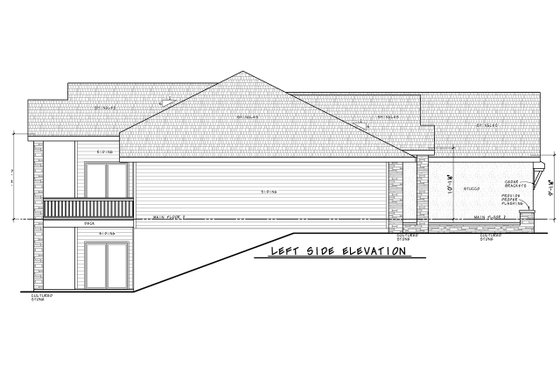 Exterior - Other Elevation for Craftsman House Plan #20-2401 - 4 bed, 4 bath