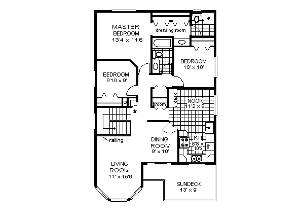 European Floor Plan - Main Floor Plan #18-217