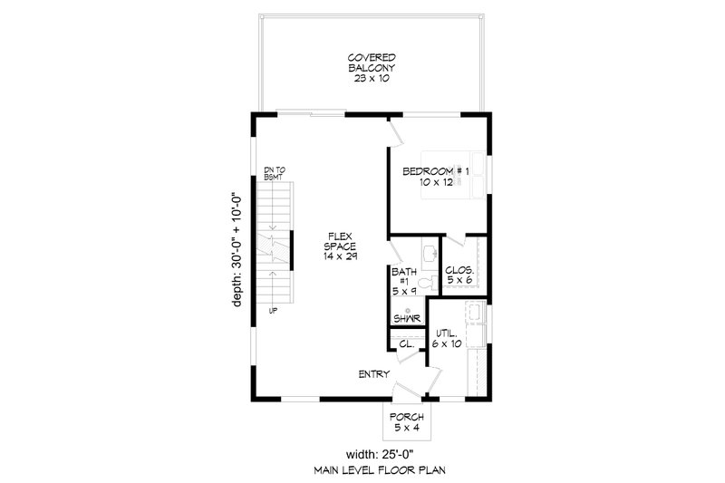 House Plan Design - Floor Plan - Main Floor for Modern House Plan #932-423 - 3 bed, 2 bath