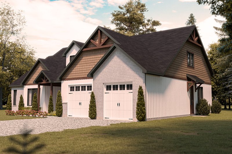 Dream House Plan - Exterior - Front Elevation 4 for Farmhouse House Plan #23-2750 - 3 bed, 2.5 bath