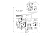 Southern Style House Plan - 4 Beds 3 Baths 2156 Sq/Ft Plan #44-106 
