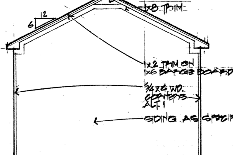 Architectural House Design - Exterior - Other Elevation for Cottage House Plan #30-192 - 3 bed, 2 bath
