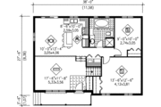 Traditional Style House Plan - 2 Beds 1 Baths 1026 Sq/Ft Plan #25-1057 