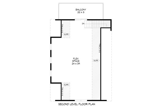 Floor Plan - Upper Floor for Traditional House Plan #932-480, 0 bath