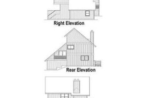 Exterior - Rear Elevation House Plan #116-108 - 3 bed, 2.5 bath