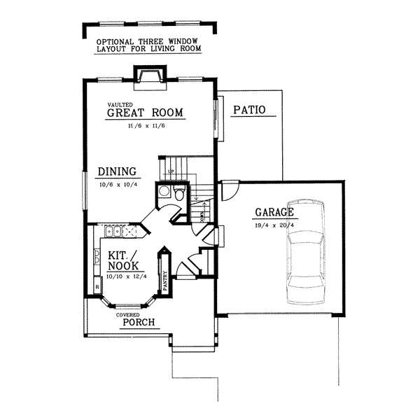 Traditional Floor Plan - Main Floor Plan #95-229