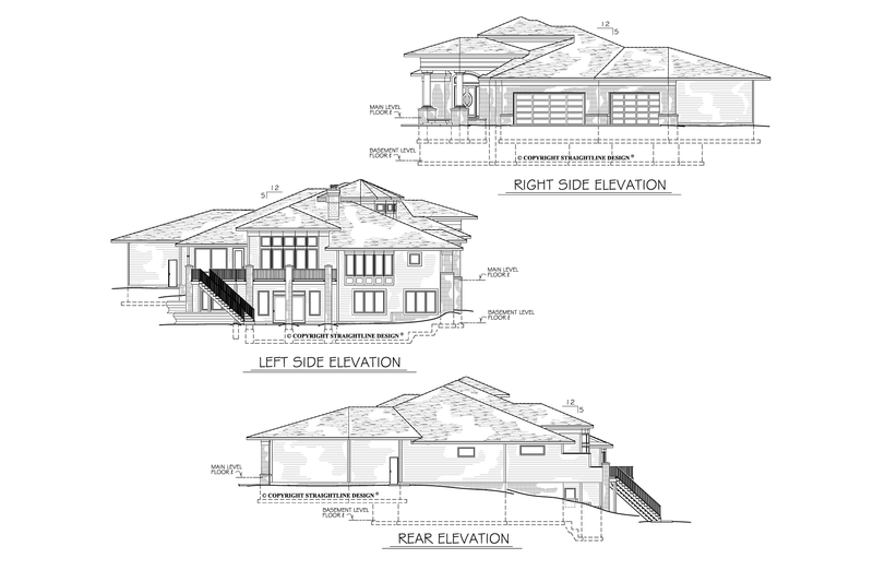 Architectural House Design - Exterior - Other Elevation 2 for Ranch House Plan #1122-16 - 1 bed, 2 bath