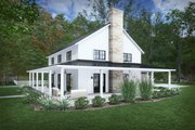 Farmhouse Style House Plan - 4 Beds 3 Baths 2731 Sq/Ft Plan #120-295 Exterior 