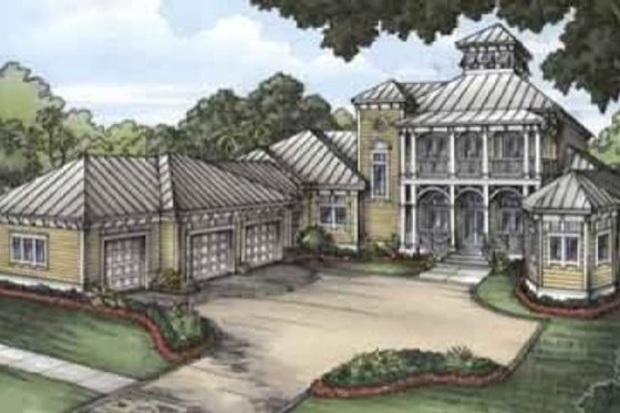 European Exterior - Front Elevation Plan #115-140