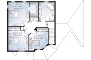 European Style House Plan - 3 Beds 2 Baths 1656 Sq/Ft Plan #23-484 