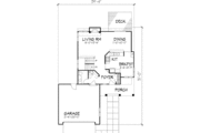 Country Style House Plan - 3 Beds 2.5 Baths 1525 Sq/Ft Plan #320-467 