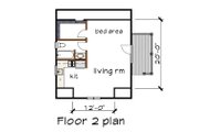 Southern Style House Plan - 1 Beds 1 Baths 1045 Sq/Ft Plan #79-252 