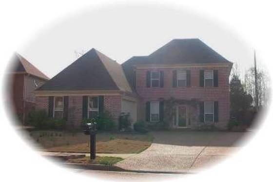 Exterior - Front Elevation for Colonial House Plan #81-1489 - 3 bed, 2.5 bath