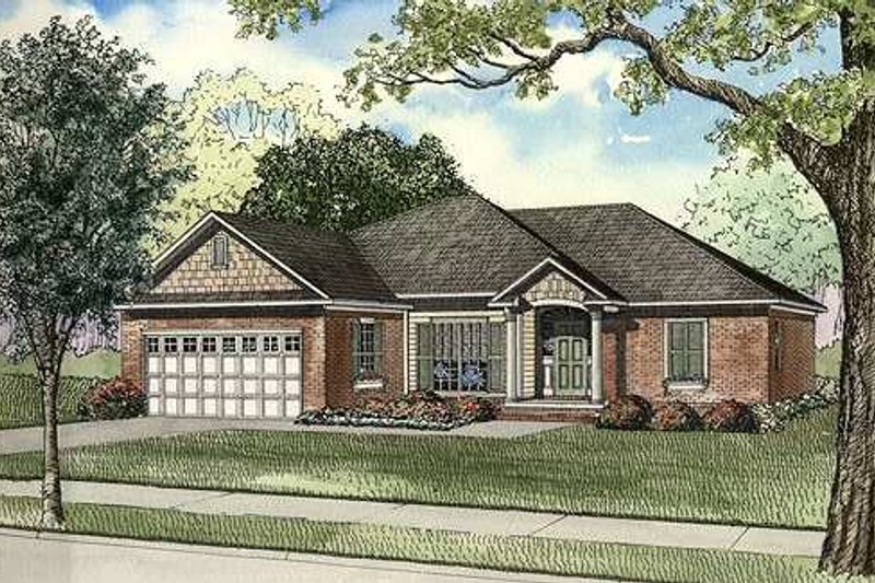 Traditional Style House Plan - 3 Beds 2 Baths 1560 Sq/Ft Plan #17-1143