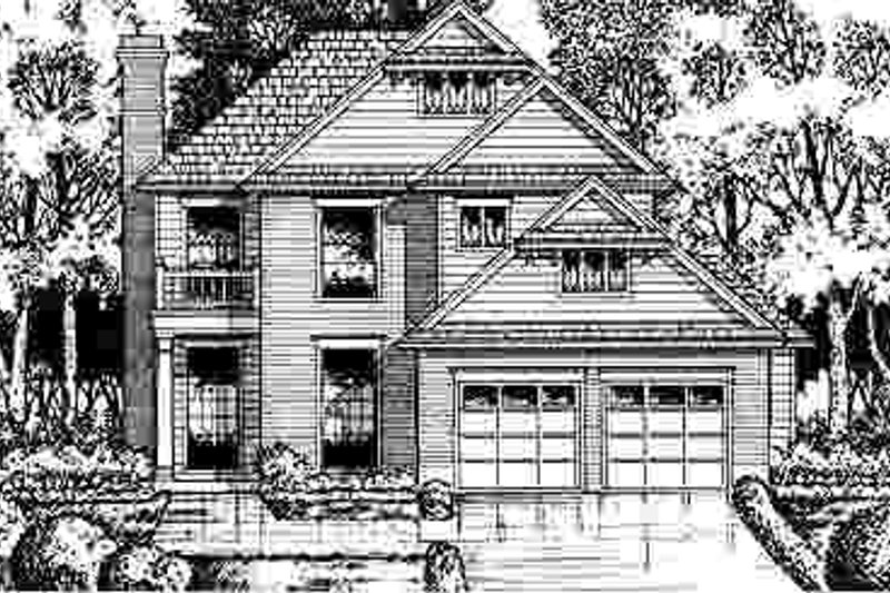 Traditional Style House Plan - 3 Beds 2.5 Baths 2596 Sq/Ft Plan #40-182