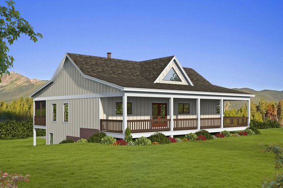 Exterior - Other Elevation for Traditional House Plan #932-415 - 2 bed, 2 bath
