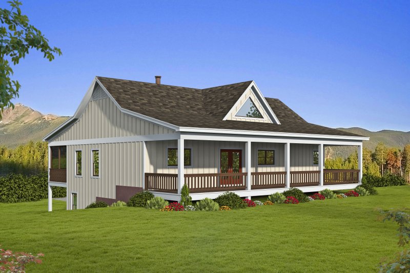 House Blueprint - Exterior - Other Elevation for Traditional House Plan #932-415 - 2 bed, 2 bath