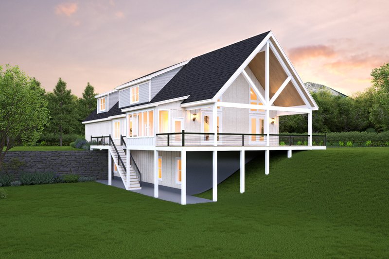 Architectural House Design - Exterior - Other Elevation for Country House Plan #932-1387 - 4 bed, 3.5 bath