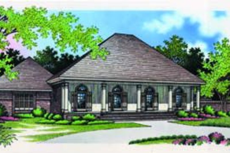 House Plan Design - European Exterior - Front Elevation Plan #45-204